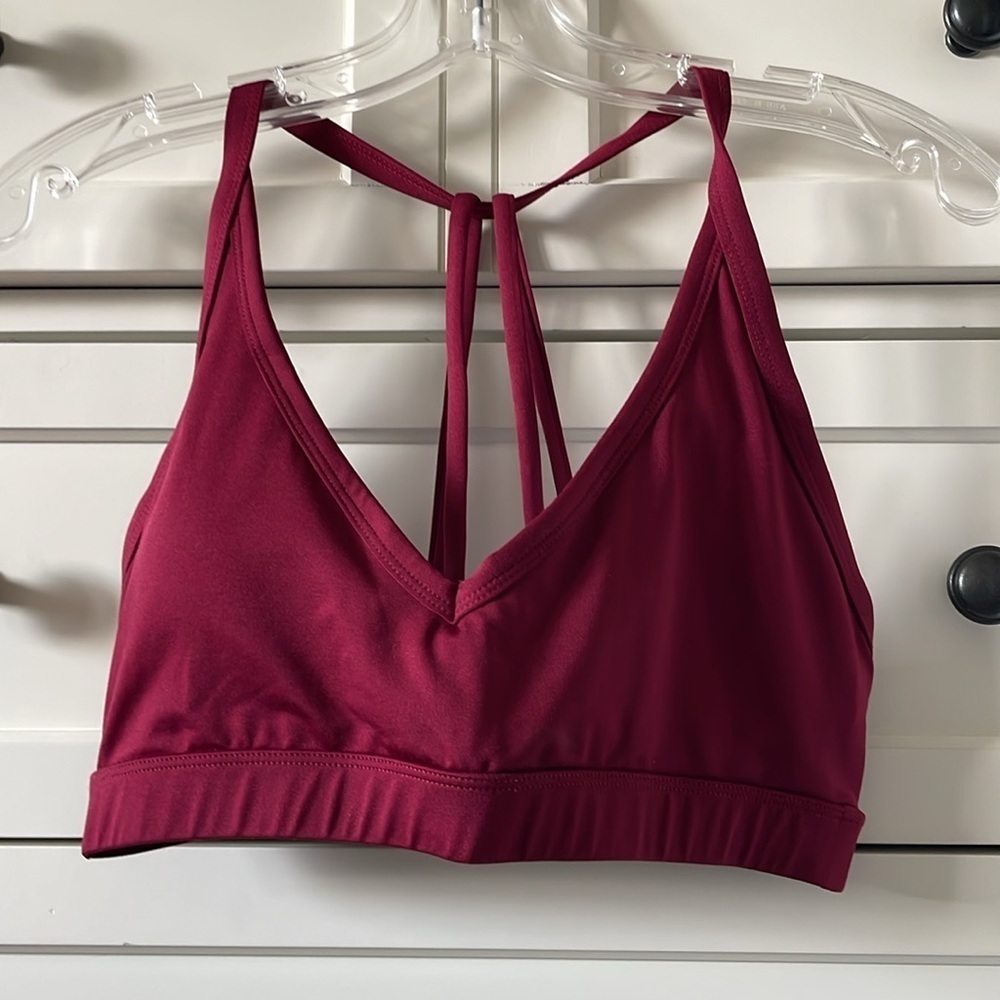 SHEIN Sport Studio Women Solid Color Spaghetti Strap Bra w/ Adjustable Straps - Picture 14 of 16